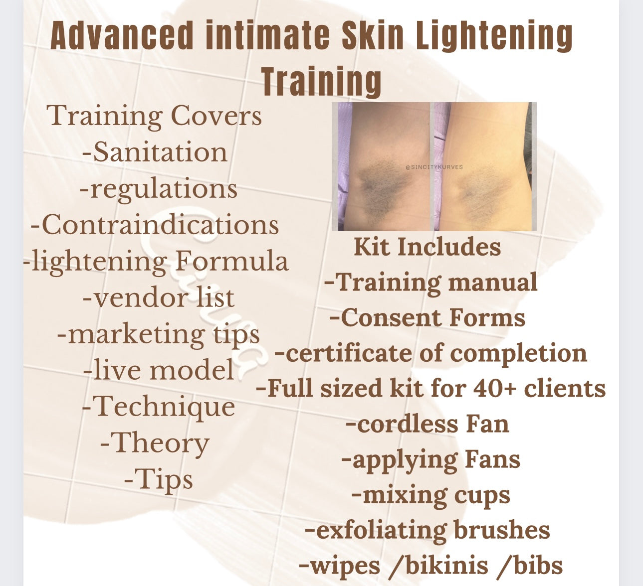 Skin Lightening Training Kit